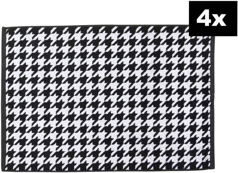 done. Badematte "DAILY SHAPES Bird 4er-Set" Höhe 5 mm fußbodenheizungsgeeignet Badvorleger aus 100% Baumwolle, Jacquardgewebt von Done.