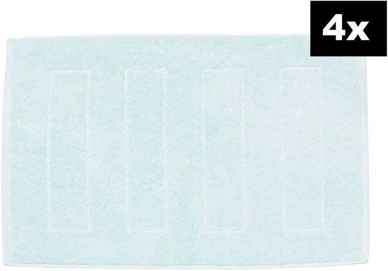 done. Badematte "DAILY UNI 4er-Set" Höhe 5 mm fußbodenheizungsgeeignet Badvorleger aus 100% Baumwolle von Done.