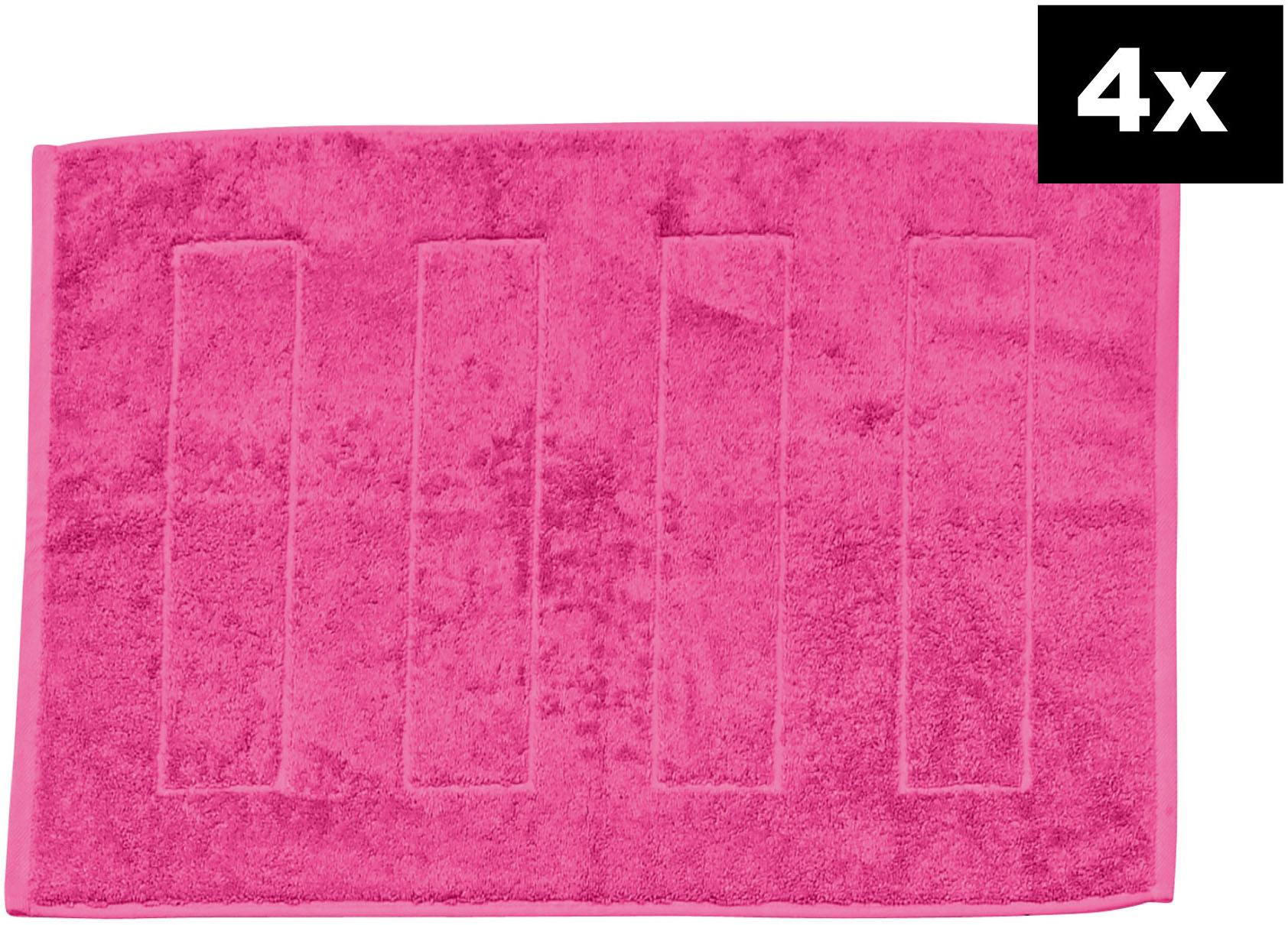 done. Badematte "DAILY UNI 4er-Set" Höhe 5 mm fußbodenheizungsgeeignet Badvorleger aus 100% Baumwolle von Done.