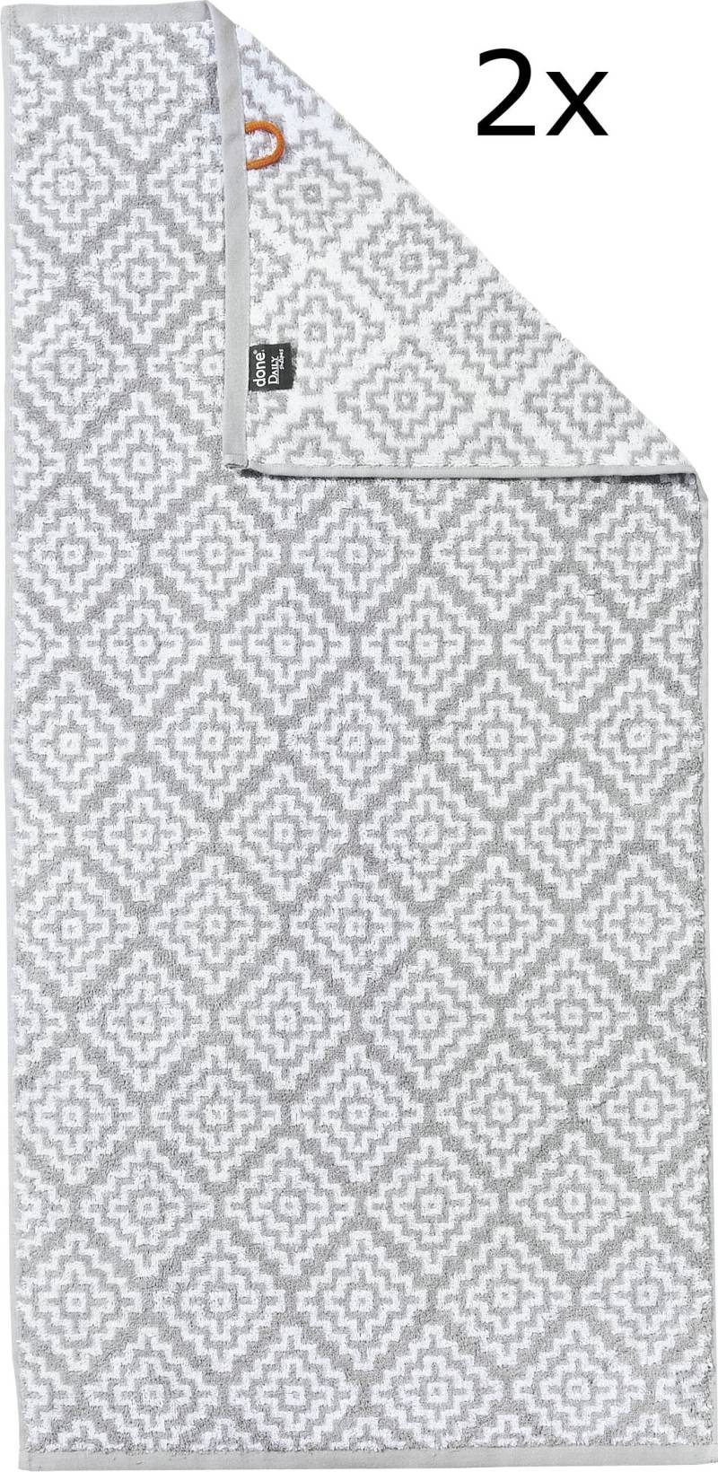 done. Handtuch Set "Daily Shapes Boho" Jacquardgewebe, modernes Rauten Muster von Done.