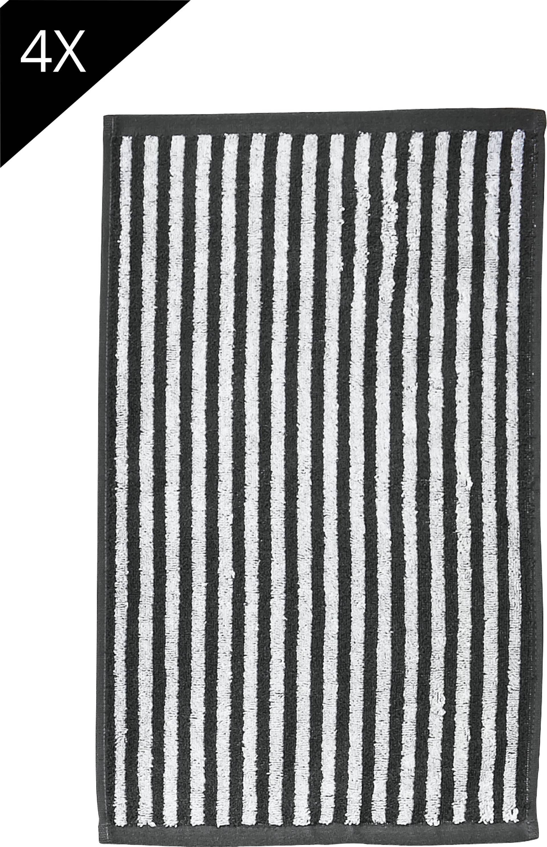 done. Handtuch Set "Daily Shapes Stripes", (Set, 4 St., 4 Gästetücher (30x50 cm) von Done.