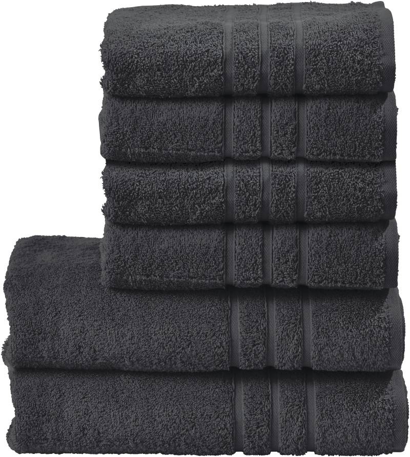 done. Handtuch Set "Daily Uni" Set 6 Stk. Walkfrottier von Done.