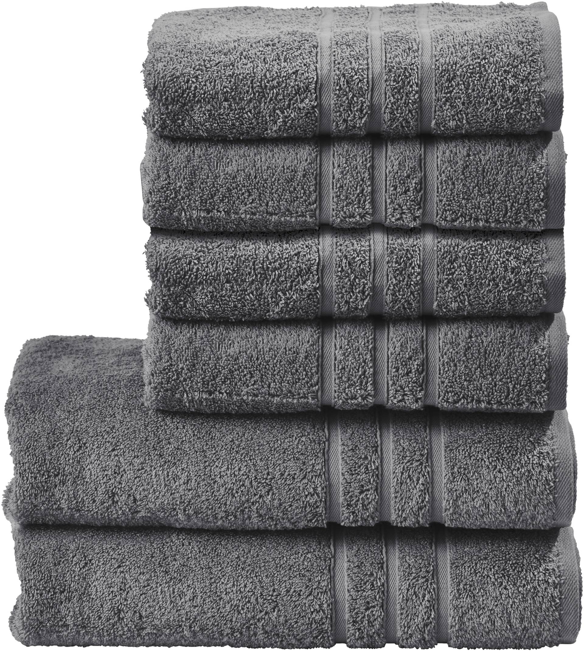 done. Handtuch Set "Daily Uni" Set 6 Stk. Walkfrottier saugfähiges Walkfrottier, in verschiedenen Set Varianten erhältlich von Done.