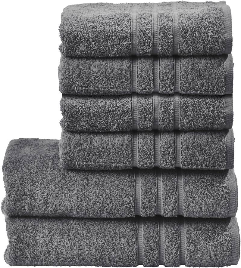 done. Handtuch Set "Daily Uni" Set 6 Stk. Walkfrottier saugfähiges Walkfrottier, in verschiedenen Set Varianten erhältlich von Done.