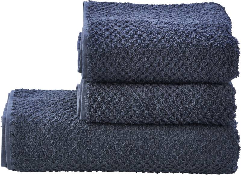 done. Handtuch Set "Provence Honeycomb" in Honigwaben-Optik, mit Fransen von Done.