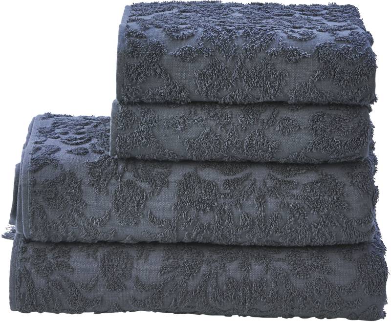 done. Handtuch Set "Provence Ornaments" Uni-Farben, Ornamente, mit Fransen von Done.