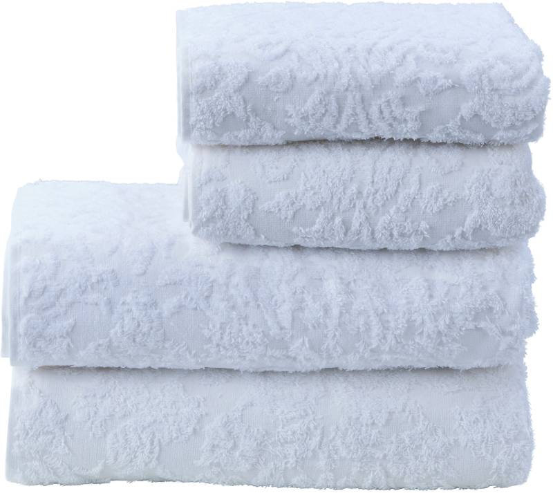 done. Handtuch Set "Provence Ornaments" Uni-Farben, Ornamente, mit Fransen von Done.