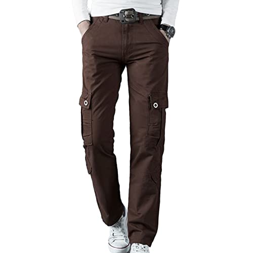 DongBao Arbeitshose Herren Cargo Hose Combat Hose Männer Tactical Hose Atmungsaktiv Outdoor Funktionshose Baumwolle Hose mit Multi Taschen von DongBao