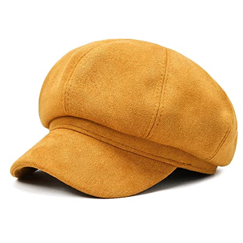 DongBao Damen Schirmmütze Winter Mütze Newsboy Barett Hut Frühling Herbst Winter von DongBao