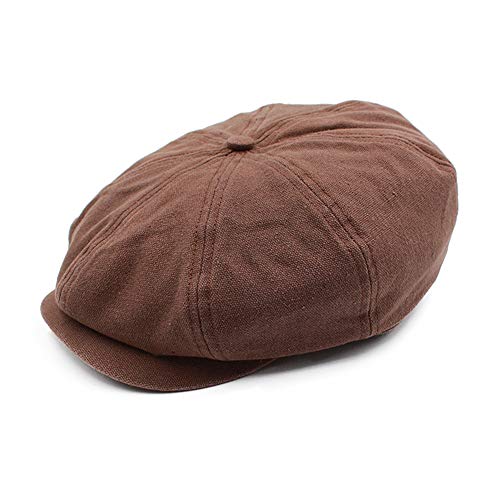 DongBao Herren Damen 8-Panel Newsboy Mütze Schirmmütze mit Visier,Ballonmütze Baskenmütze Schiebermütze von DongBao