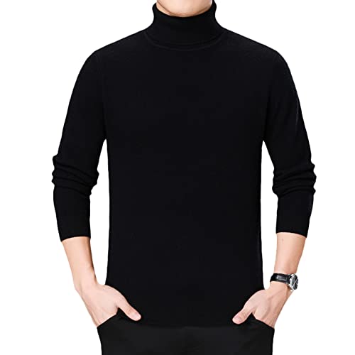 DongBao Herren Kaschmir Pullover Herbst Winter Warmer Soft Strickpullover Langarm Rollkragenpullover von DongBao