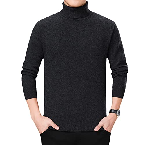 DongBao Herren Kaschmir Pullover Herbst Winter Warmer Soft Strickpullover Langarm Rollkragenpullover von DongBao