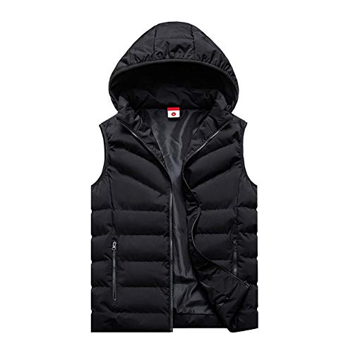 DongBao Outdoor Steppweste für Herren Damen - Winddicht Ärmellose Jacke mit Kapuze - Stehkragen und Taschen von DongBao