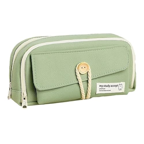 DongMaple Federmäppchen Mädchen Mäppchen, Teenager Federtaschen Pencil case mit grossem Pencil Case, Federmappe für Schule & Büro, Mintgrün von DongMaple