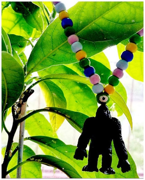 Gorilla Kinder Halskette/Kinder Tier Mit Holzperlen Halskette Schmuck von DongleDongle