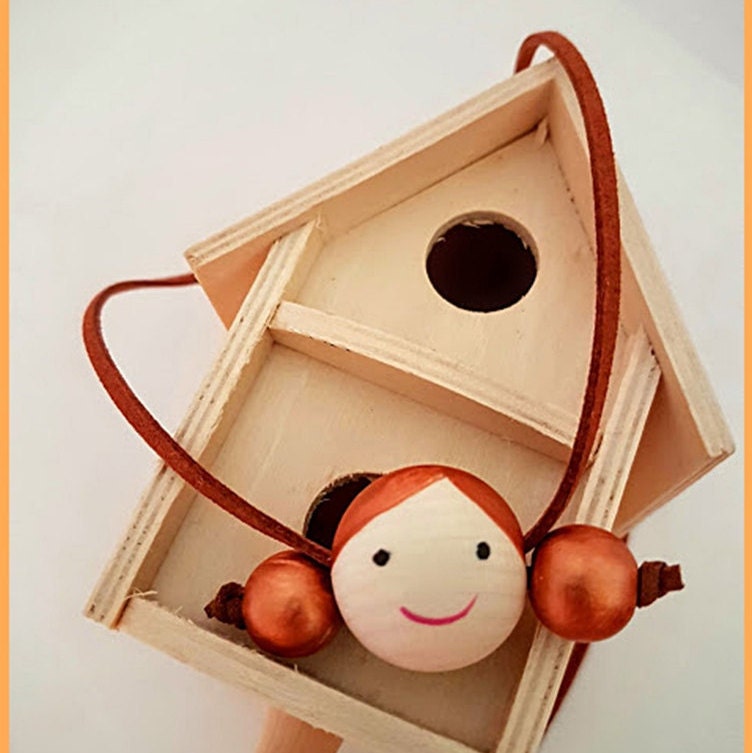 Holzperlen Puppe Gesicht Halskette. Puppengesicht Kinderkette. Mädchen Halskette.kinder Schmuck.peg Doll Holzperlen Puppe Gesicht Halskette. Puppengesicht Kinderkette. Mädchen Halskette.kinder Schmuck.peg Doll von DongleDongle