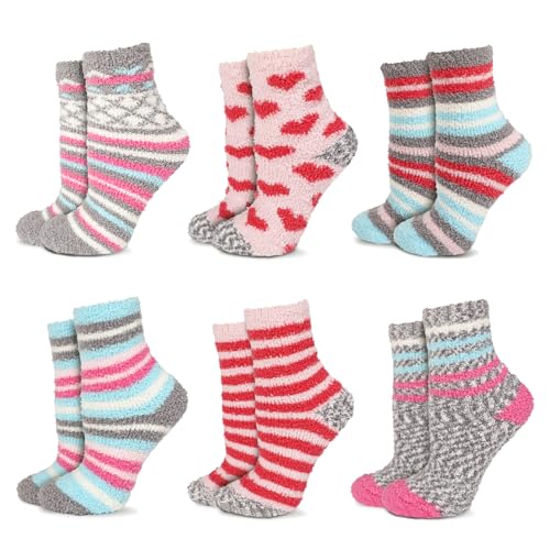 Dongzhi 6 Paar Flauschige Socken für Damen – Bequeme Winter-Warm Dicke Weiche Fleece Haussocken. Dongzhi 6 Paar Flauschige Socken für Damen – Bequeme Winter-Warm Dicke Weiche Fleece Haussocken. von Dongzhi