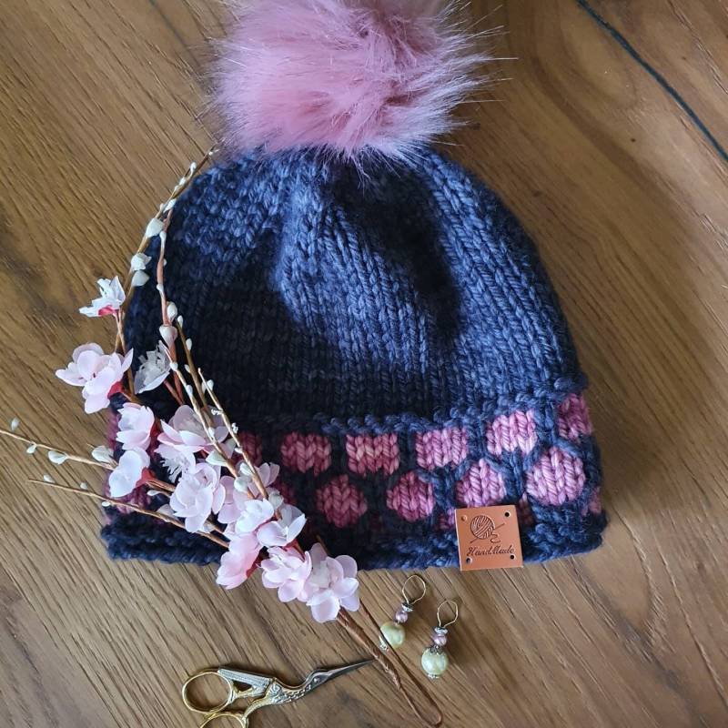 Wintermütze Aus Reiner Handgefärbter Merinowolle. Handgemacht. Warm Und Weich. Handgemachte Mütze Merinowolle von DonisKnits