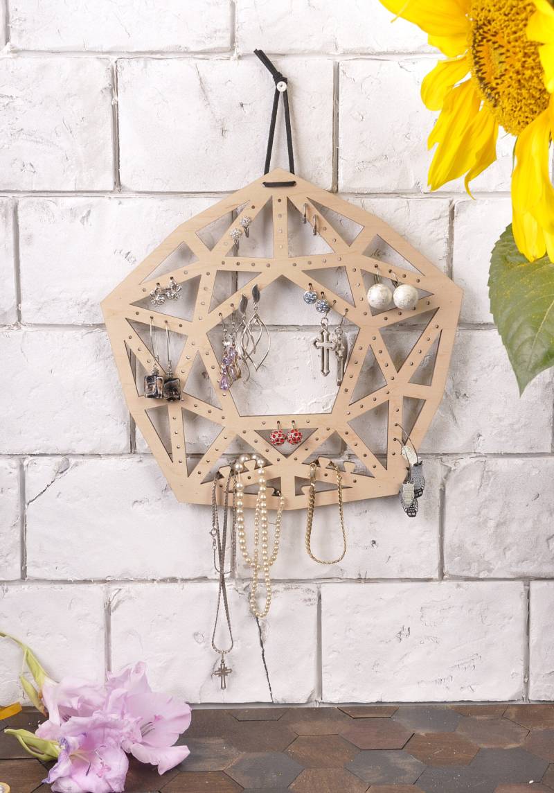 Ohrring Halter Wand, Ohrringhalter. Schmuckständer. Ohrring-Display. Ohrhalter Ständer. Armbandhalter von DonitoStudio