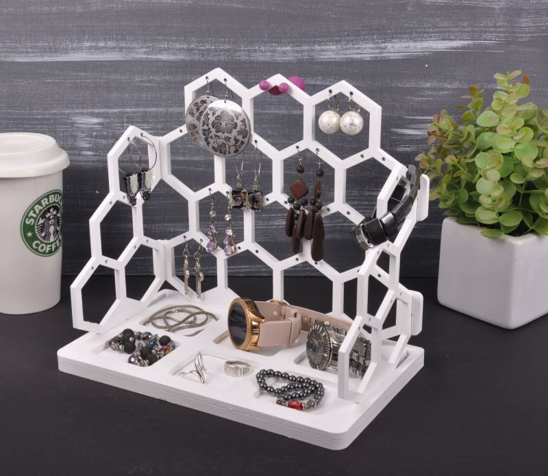 Ohrringständer. Ohrringhalter. Kettenhalter Ständer. Ohrhänger. Halskette Display. Steht Schmuck von DonitoStudio