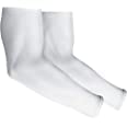 TravelHawk Arm Sleeves Weiß - L - 2 Paar - Armlinge Rutschfest Armstulpen Damen Herren Ärmel UV Sonnenschutz für Fahrrad Radsport Wandern Golf Outdoor Armwärmer Arm Warmers von Donkersstuff