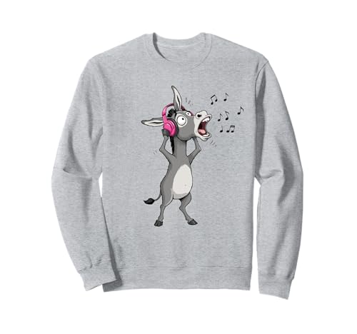 Lustiges singendes Lied Esel Tier Geschenk Musiker Erwachsene Kinder Sweatshirt Lustiges singendes Lied Esel Tier Geschenk Musiker Erwachsene Kinder Sweatshirt von Donkey Singing Karaoke Music Lover Graphic Design