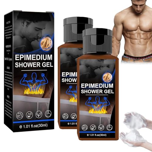 2Pcs Epimedium Brevicornum Men's Exclusive Shower Gel | 1.01 Fl.Oz Epimedium Men's Shower Gel, Endurance And Strength Booster For Men, Refreshing Deep Cleaning, Enhances Durability von Donlinon