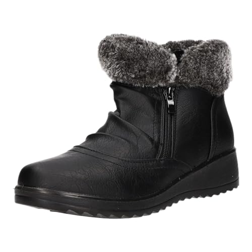 Donna Andrea Stiefelette Warmfutter mit Mehrweite (diverse Böden) 247-288-BK von Donna Andrea