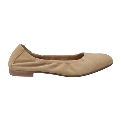 Donna Carolina Ballerina HOOF Basic, Rauleder, Beige, Damen EU 39,5 von Donna Carolina