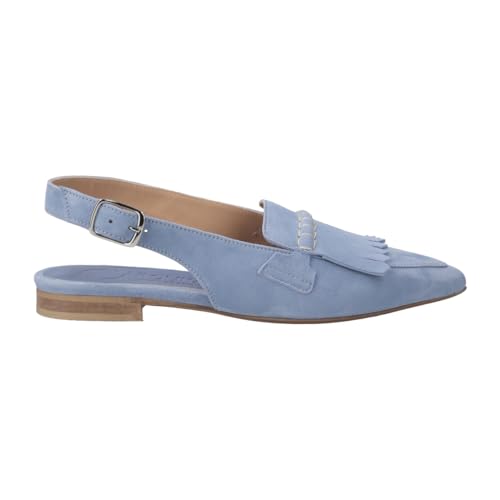 Donna Carolina Peeptoes & Slingpumps TRAY MIREL, Rauleder, Blau, Damen EU 37,5 von Donna Carolina