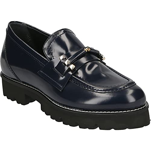 Donna Carolina Slipper & Mokassin 42.877.101-001, Glattleder, Blau, Damen EU 40 von Donna Carolina