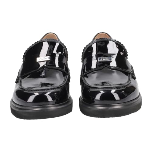 Donna Carolina Slipper & Mokassin Mary Loafer, Lack/Brush, Schwarz, Damen EU 39 Donna Carolina Slipper & Mokassin Mary Loafer, Lack/Brush, Schwarz, Damen EU 39 von Donna Carolina