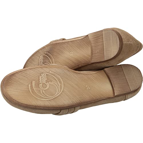 Donna Carolina Slipper & Mokassin NINA Closed Madison, Rauleder, Beige, Damen EU 38,5 von Donna Carolina