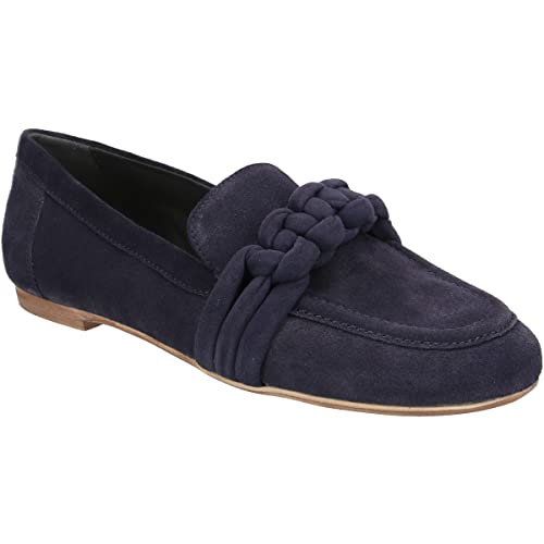 Donna Carolina Slipper & Mokassin NINA Closed Navy, Rauleder, Blau, Damen EU 38,5 von Donna Carolina