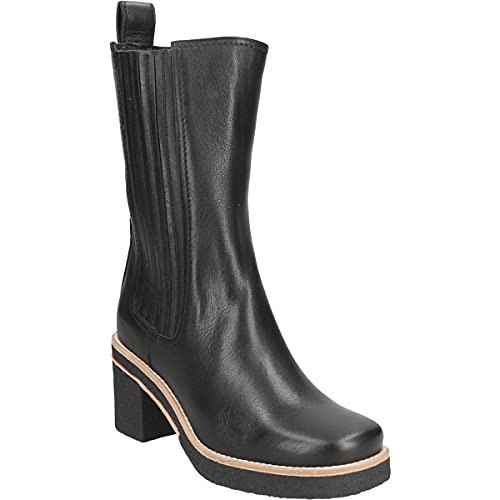 Donna Carolina Stiefelette 46.010.092, Glattleder, Schwarz, Damen EU 39 von Donna Carolina