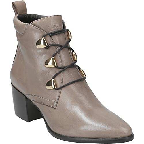 Donna Carolina Stiefelette 46.100.231, Glattleder, Grau, Damen EU 40 von Donna Carolina