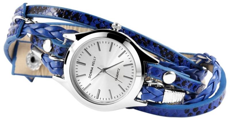 Donna Kelly Quarzuhr DK0009 Donna Kelly Damenuhr mit Lederimitation-Wickelarmband, Damenuhr Lederimitat Donna Kelly Quarzuhr DK0009 Donna Kelly Damenuhr mit Lederimitation-Wickelarmband, Damenuhr Lederimitat von Donna Kelly