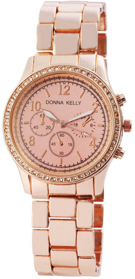 Donna Kelly Quarzuhr DK0017 Damenuhr mit Metallarmband, Damenuhr Metall von Donna Kelly