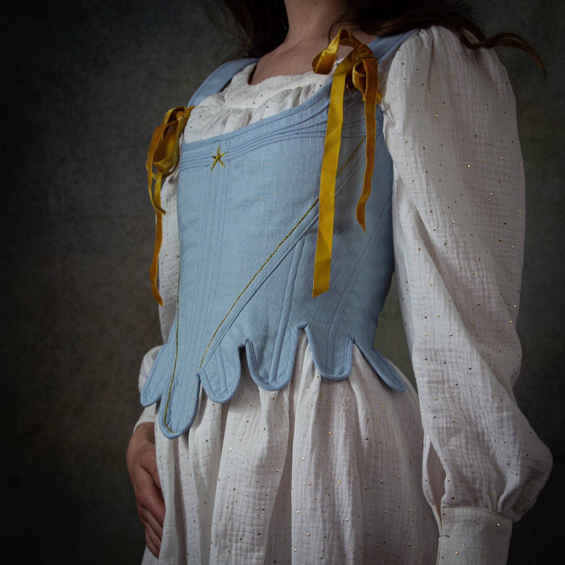 Stays - Evening Star Handgefertigtes Korsett Inspiriert Vom 18.jahrhundert von DonnaanitaAtelie