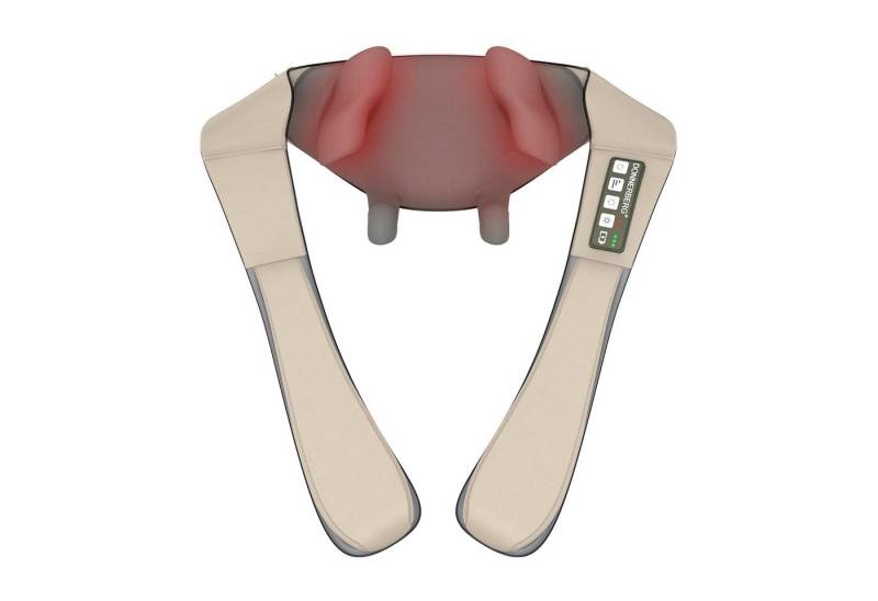 Donnerberg Nacken-Massagegerät Proneck KNM-002 Beige, 7 Jahre Kraftmotor Garantie, 4D Massagegerät mit Wärmefunktion von Donnerberg