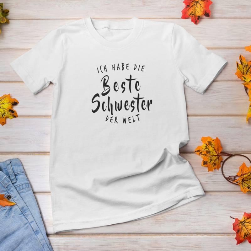 Ich Habe Die Beste Schwester Der Welt | Babybody/Shirt Statement Mit Spruch Strampler Unisex Body Weihnachtsgeschenk Eltern von DonnerwetterDE