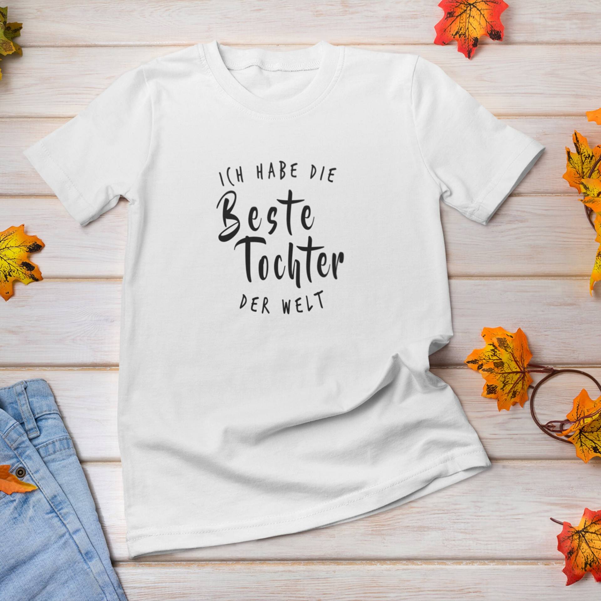 Ich Habe Die Beste Tochter Der Welt | Unisex T-Shirt Statement Shirt Mit Spruch von DonnerwetterDE