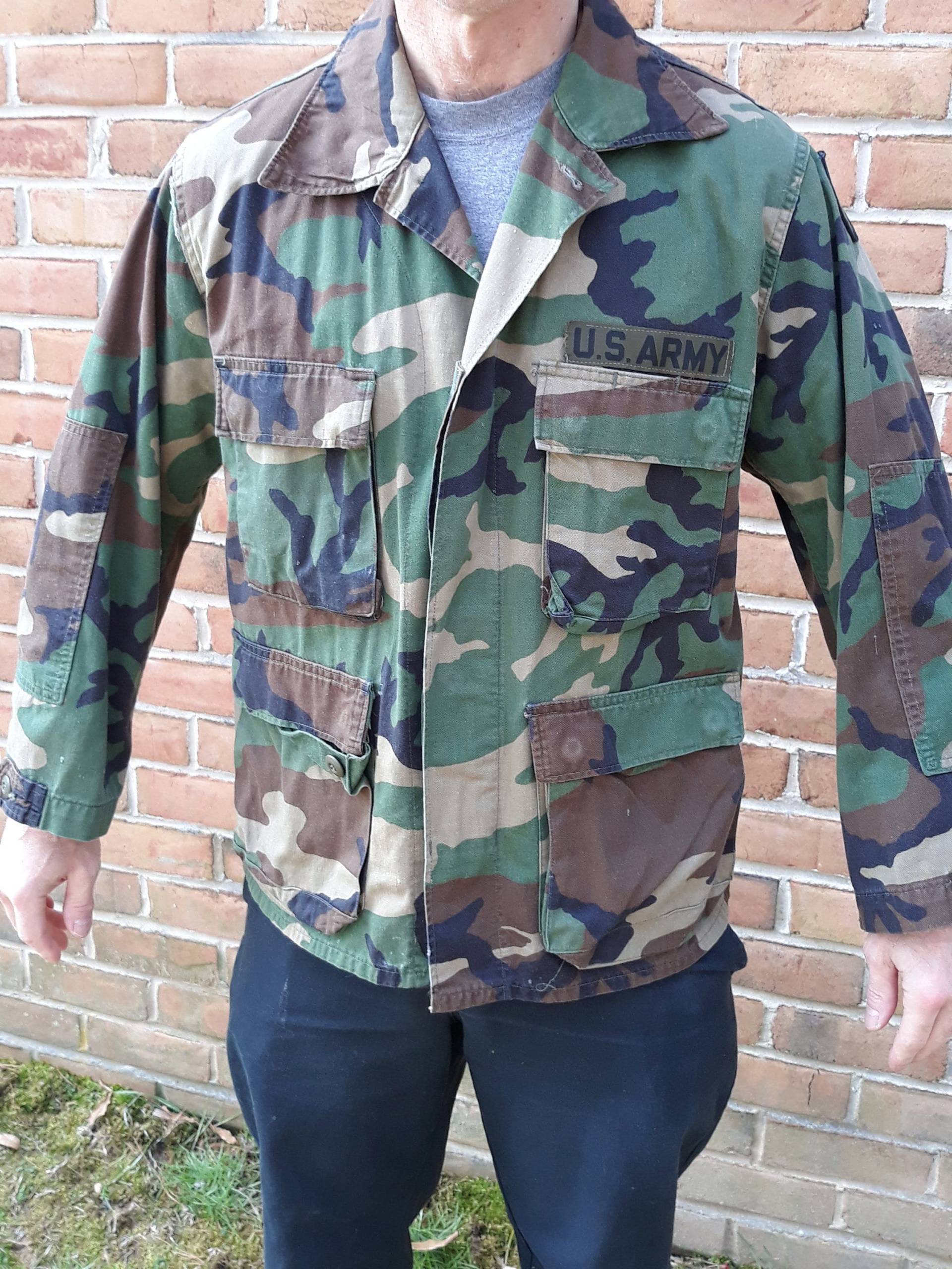 U.s. Army Bdu Bluse Woodland Med Reg, West Point 1980Er U.s. Army Bdu Bluse Woodland Med Reg, West Point 1980Er von DonsPockets
