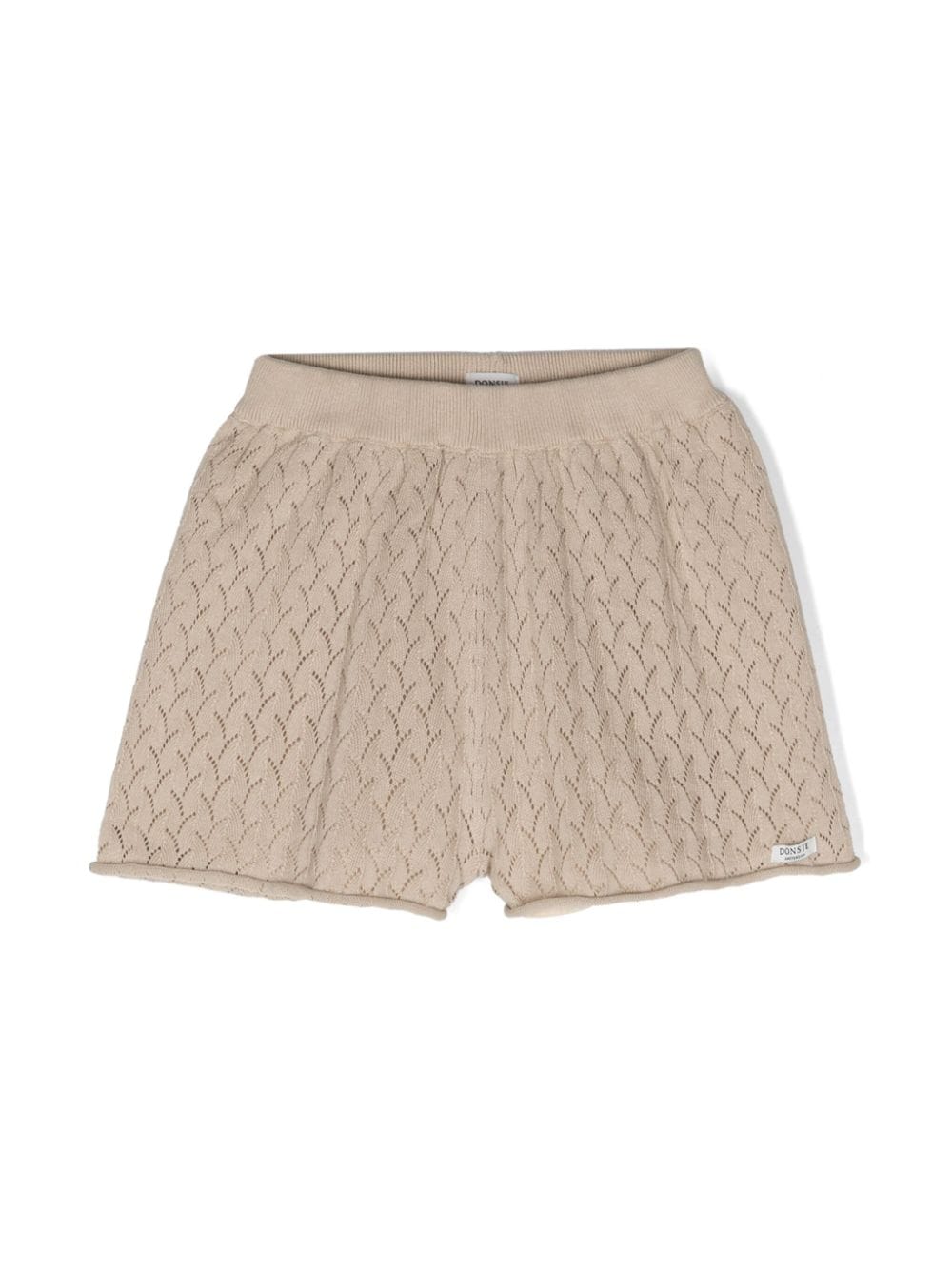 Donsje Canae Shorts in Pointelle-Strick - Braun von Donsje