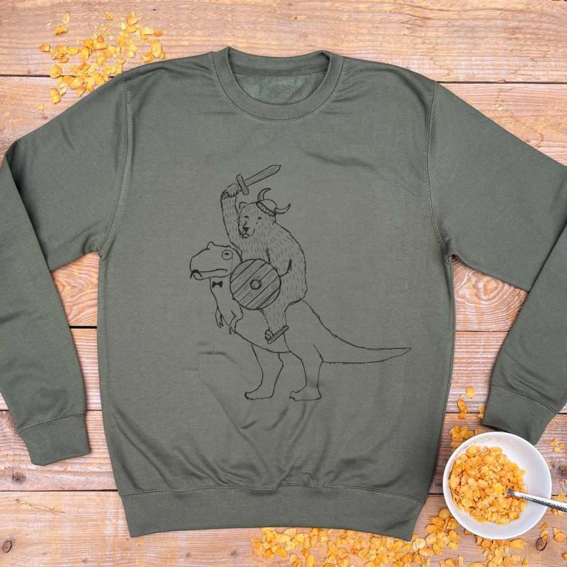 Kriegerbär Pullover, Cooler Bärenpullover, Weihnachtsgeschenk Für Ihn, Grafik von DontFeedtheBearsLTD