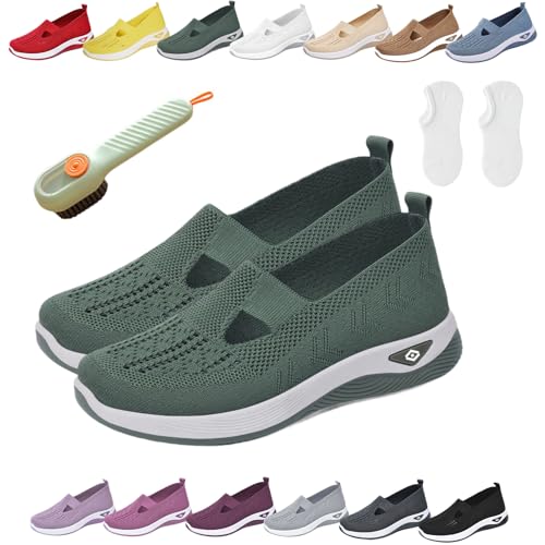 Annelie Schuhe, Annelie - Der Sommerschuh, der Leichtigkeit spürbar macht, Orthopädische Schuhe Damen Breiter Fuß, Sommer Slip-On Schuhes, Leichtigkeit Bequem Orthopädische Mesh Schuhe (C,42) von Donubiiu