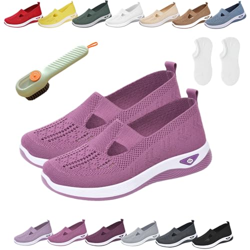 Annelie Schuhe, Annelie - Der Sommerschuh, der Leichtigkeit spürbar macht, Orthopädische Schuhe Damen Breiter Fuß, Sommer Slip-On Schuhes, Leichtigkeit Bequem Orthopädische Mesh Schuhe (I,41) von Donubiiu