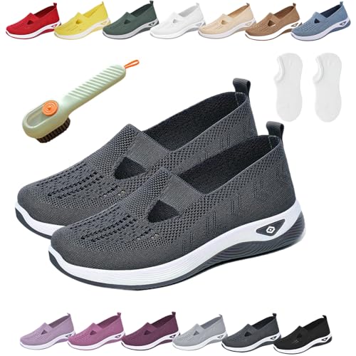 Annelie Schuhe, Annelie - Der Sommerschuh, der Leichtigkeit spürbar macht, Orthopädische Schuhe Damen Breiter Fuß, Sommer Slip-On Schuhes, Leichtigkeit Bequem Orthopädische Mesh Schuhe (L,41) von Donubiiu