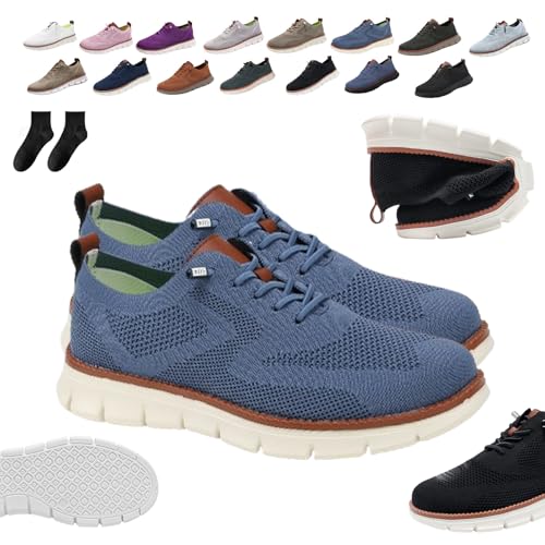 Donubiiu Urbanfit–Ultrakomfort Sneaker,Wearbreeze Schuhe Herren,Orthopädische Schuhe Herren,Atmungsaktiv,rutschfeste Sohle, Herren-Freizeitschuhe Mit Mesh-Einsätzen,Walkingschuhe (F,43) von Donubiiu