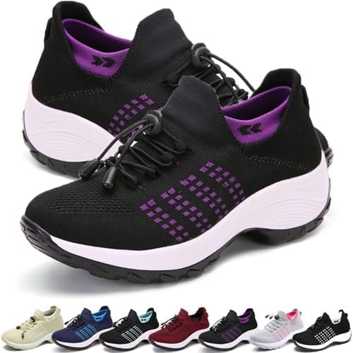 Bergxperten Orthopädische Schuhe,Bergxperten Schuhe,Orthofit Schuhe Damen Herren,Orthofit Schuhe Damen-Ergonomische Schrnerzlindernde,Orthofit Komfortschuhe für Frauen (Lila,37) von Donubiiu